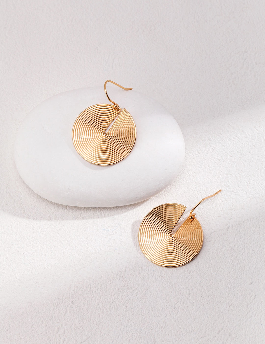 Golden Spiral Earrings