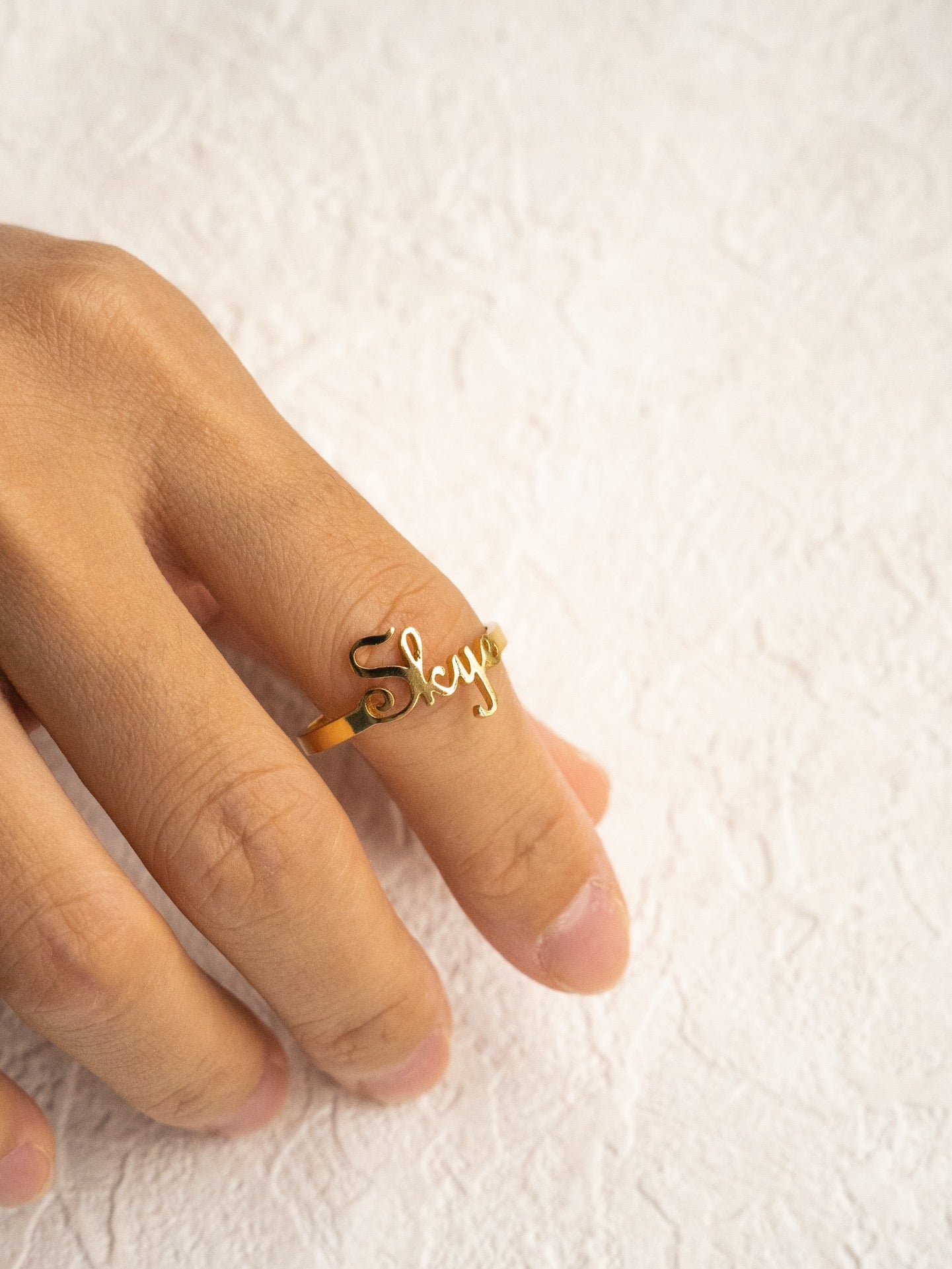 925 Silver Custom Initial Ring