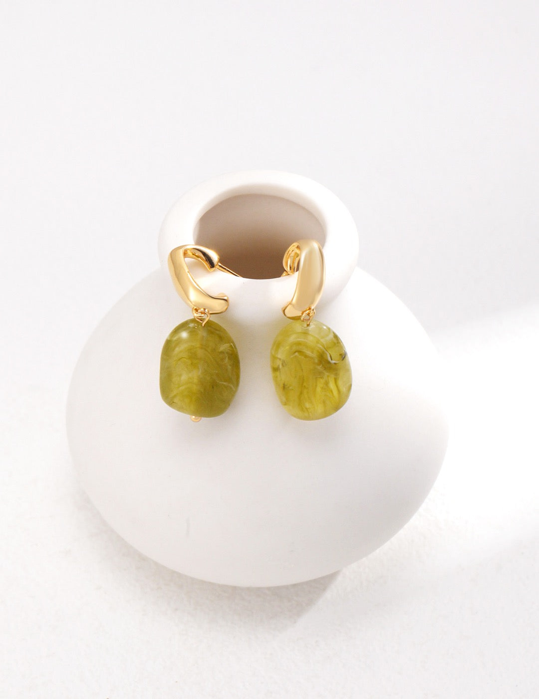 Verdant Resin Earrings