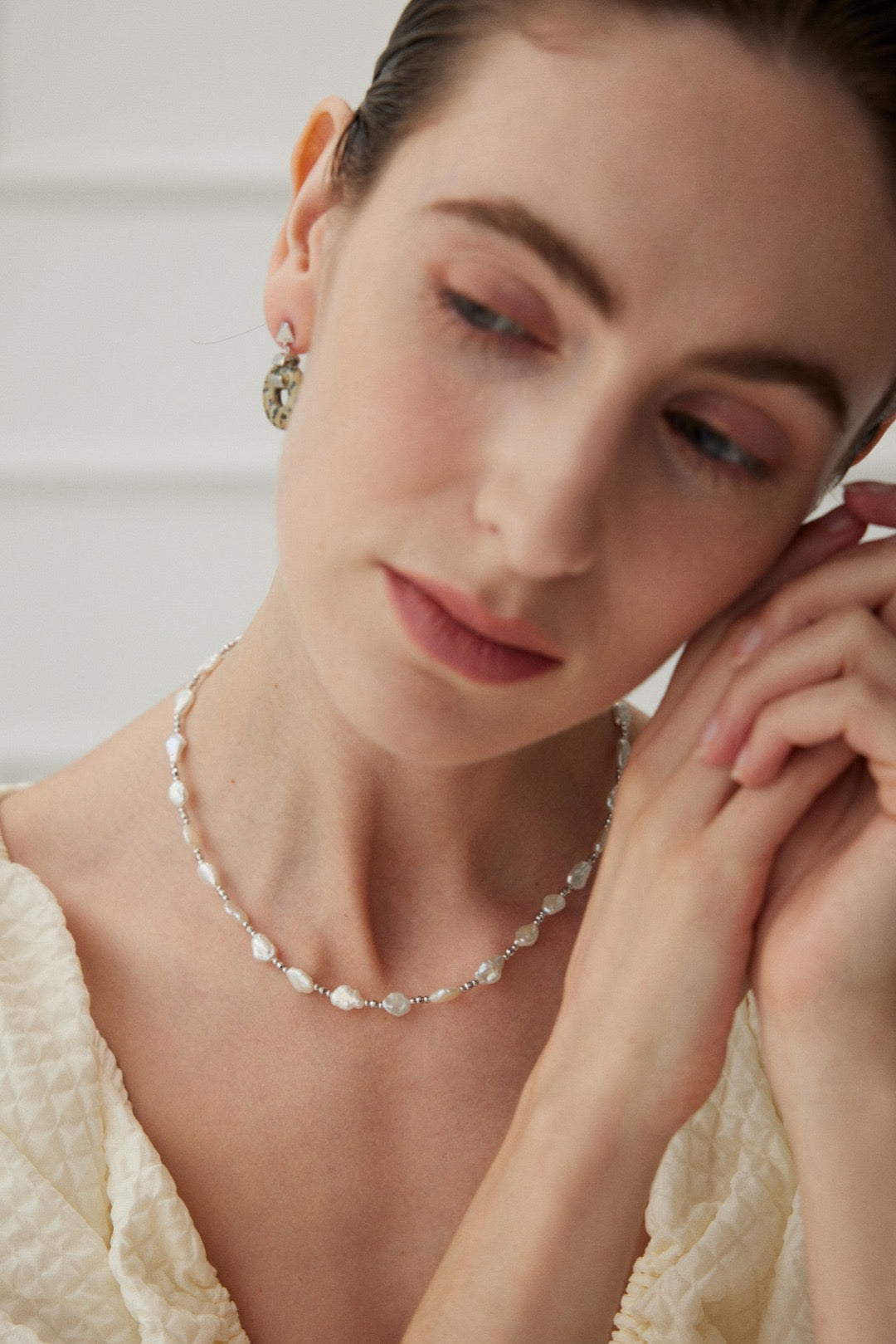 Luminous Baroque Pearl Necklace