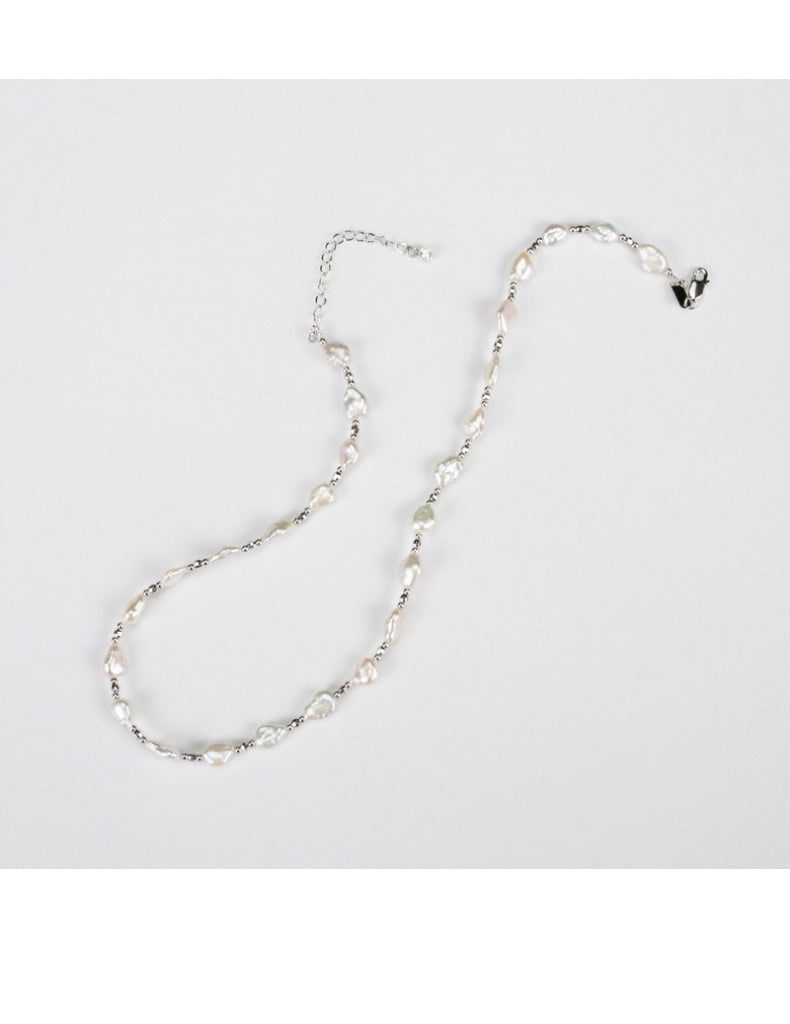 Luminous Baroque Pearl Necklace