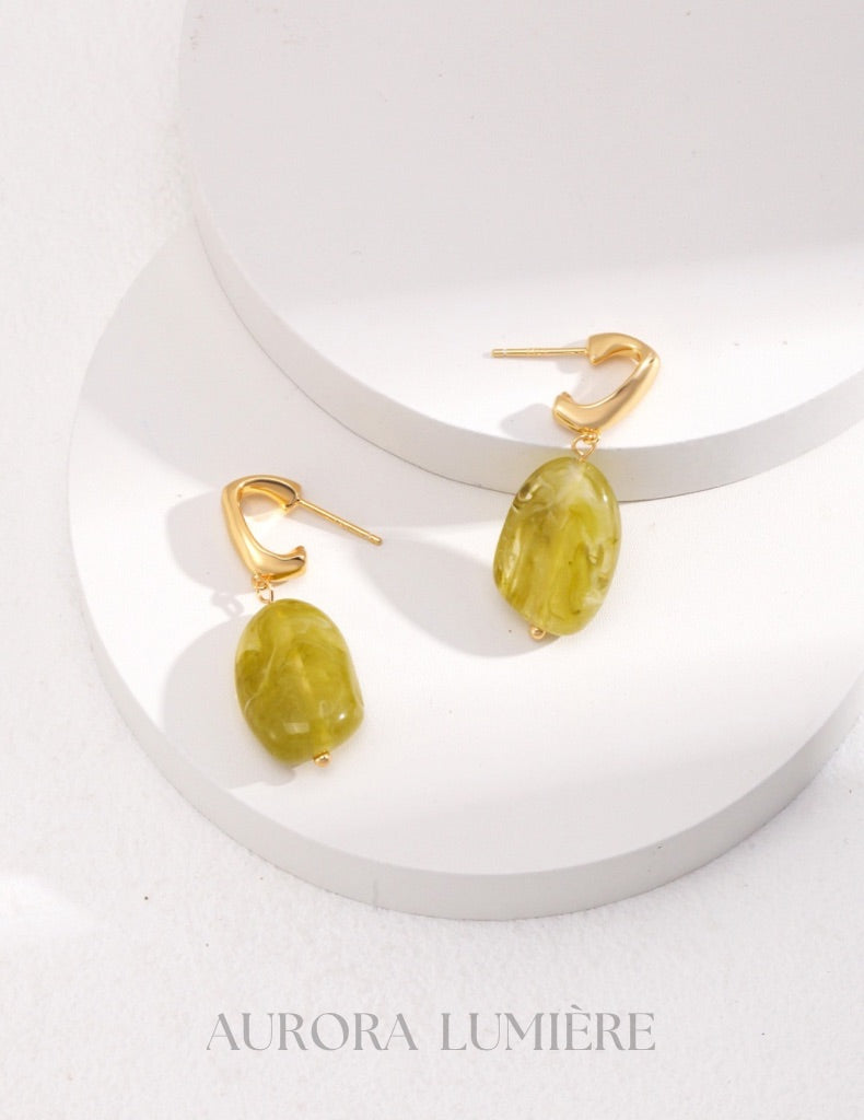 Verdant Resin Earrings