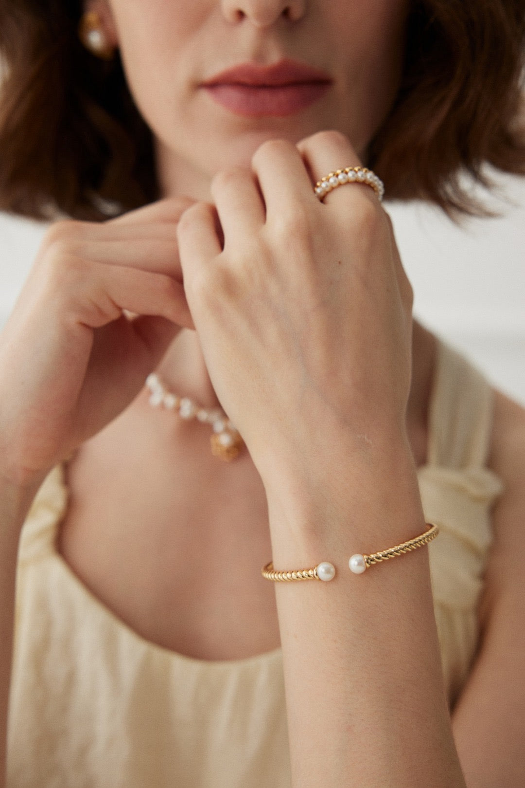 Pearl Twist Bangle