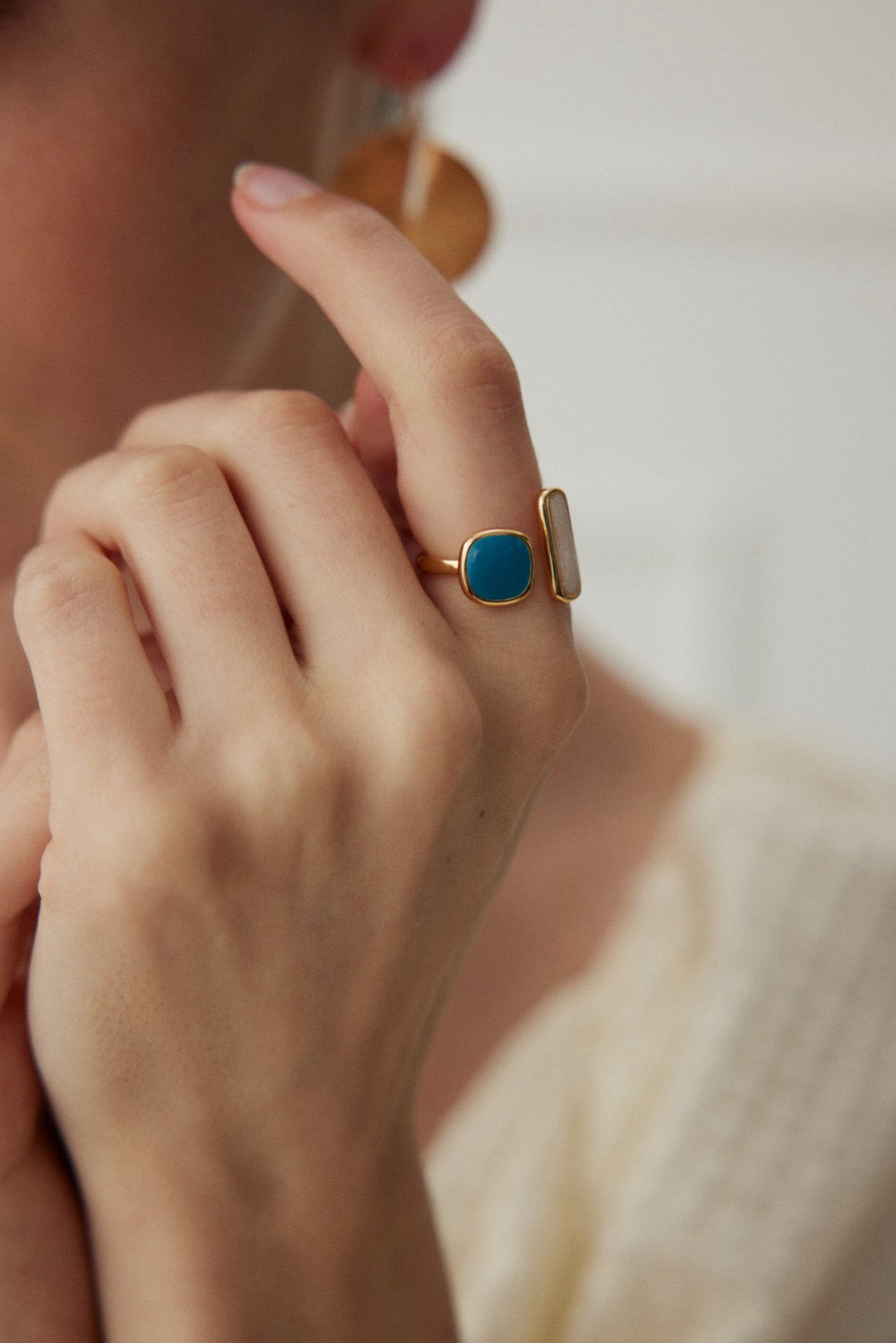 Morandi Enamel Ring