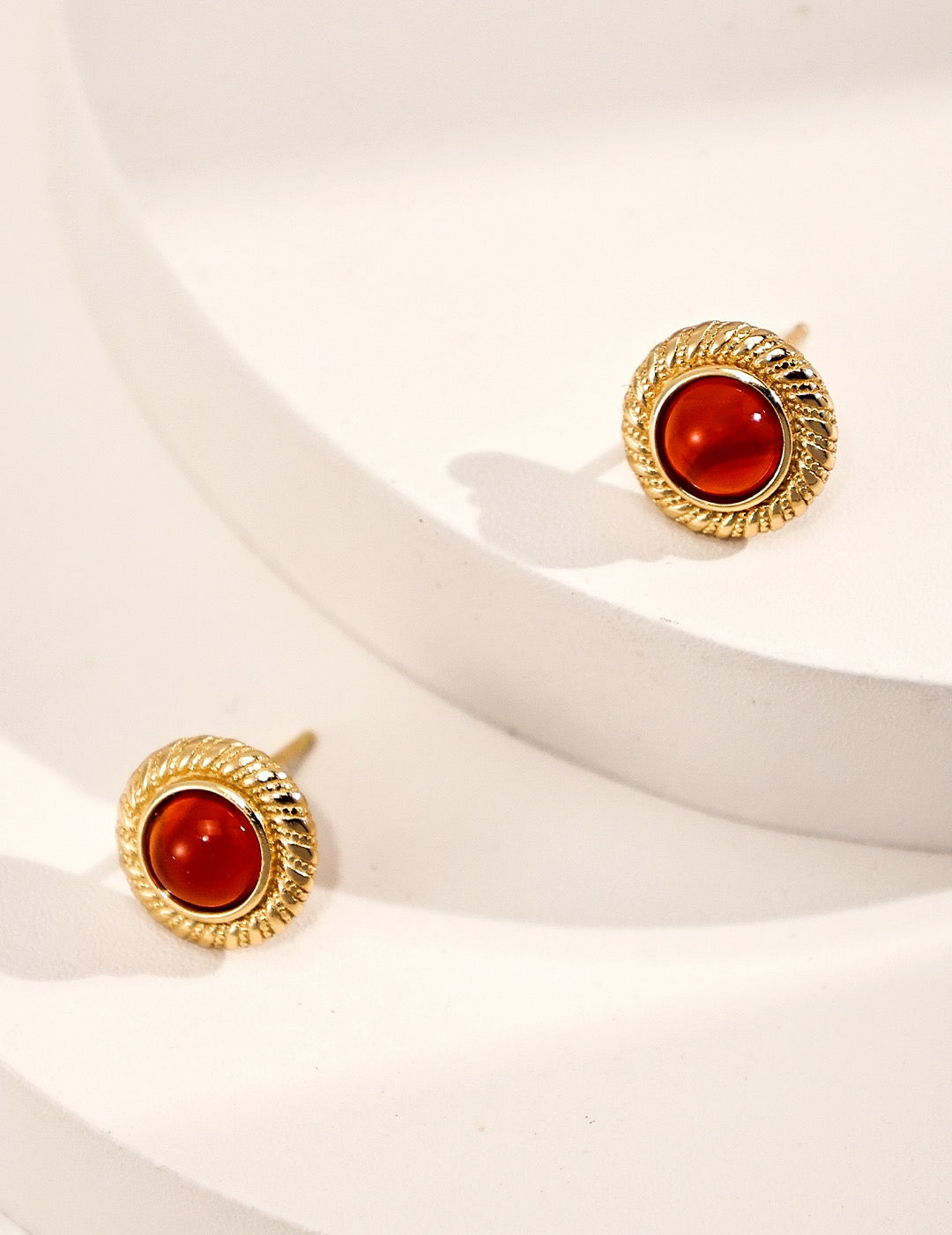 Royal Agate Stud Earrings