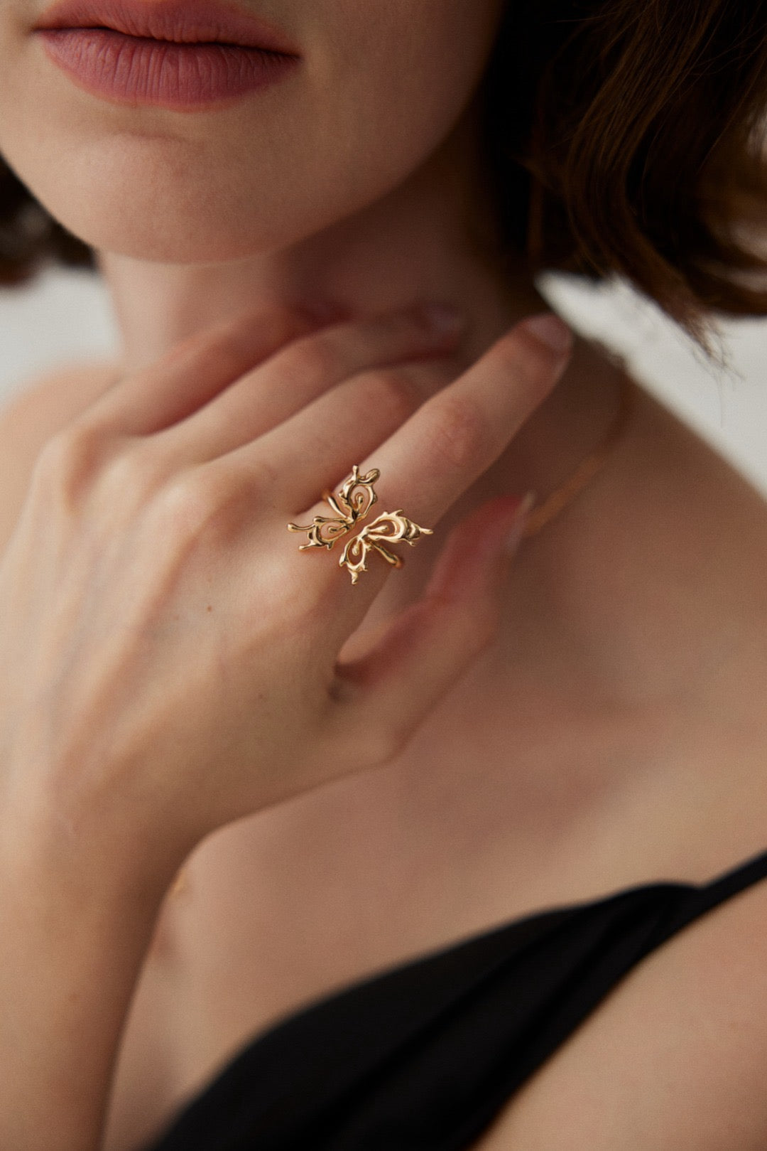 Orchid Butterfly Ring