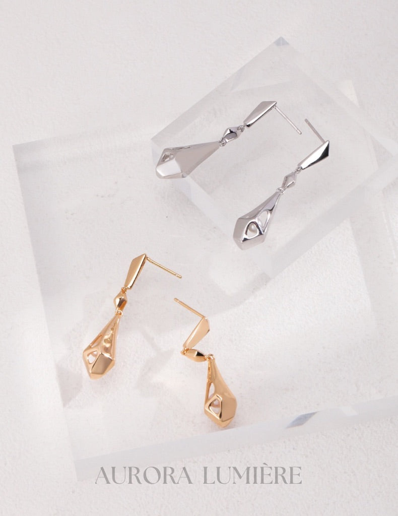 Irregular Shape Drop Earrings