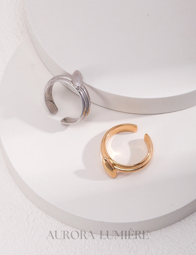 Silhouette Crescent Ring