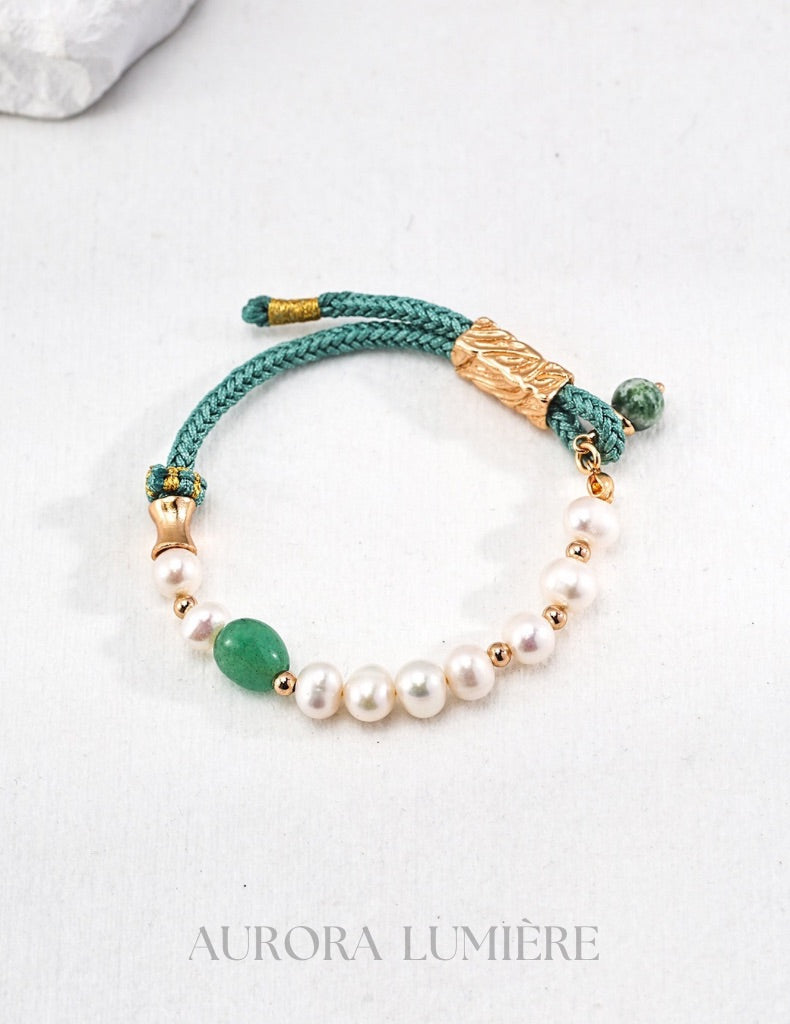 Mystic Jade Pearl Bracelet