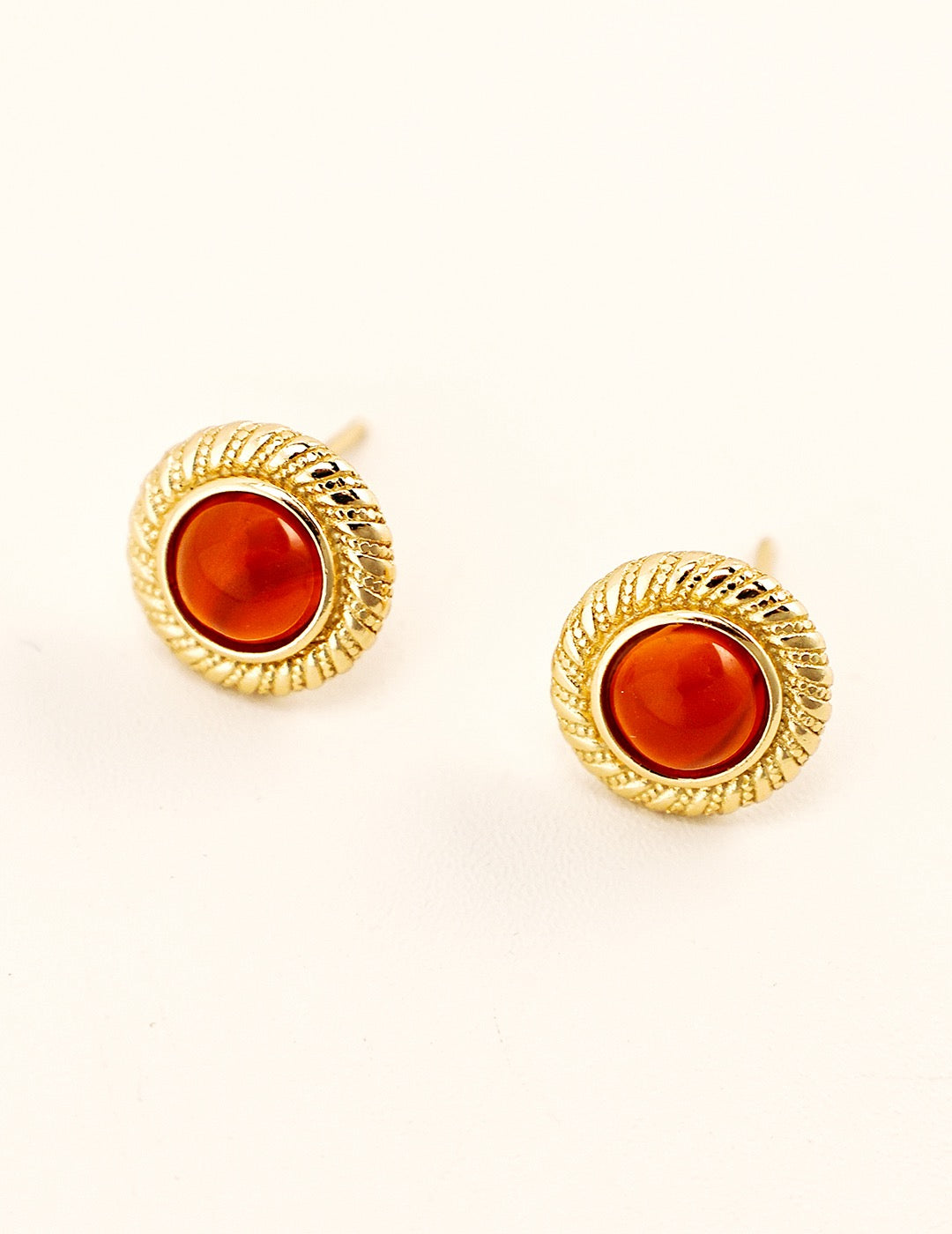 Royal Agate Stud Earrings