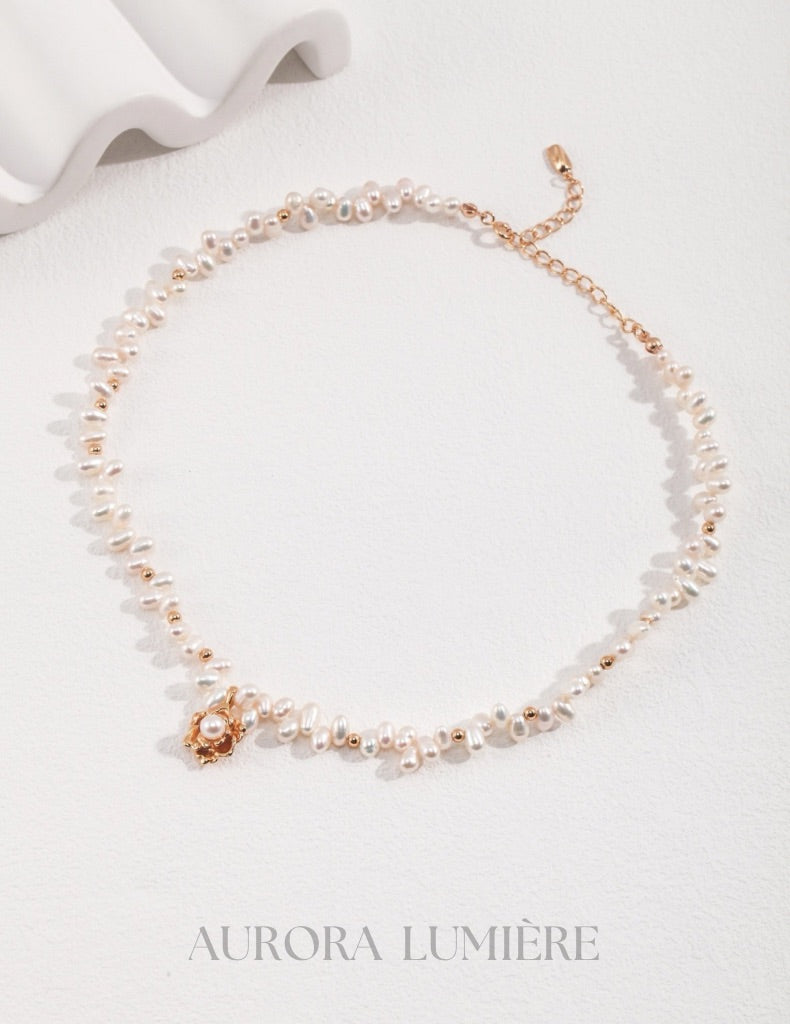 Camellia Pearl Necklace