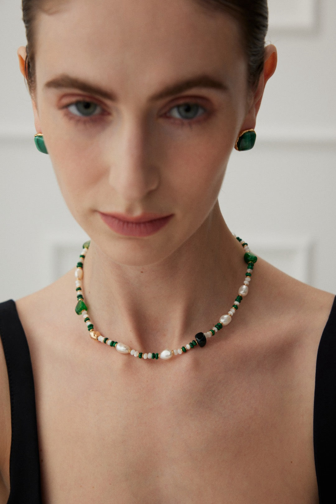 Emerald Malachite Necklace