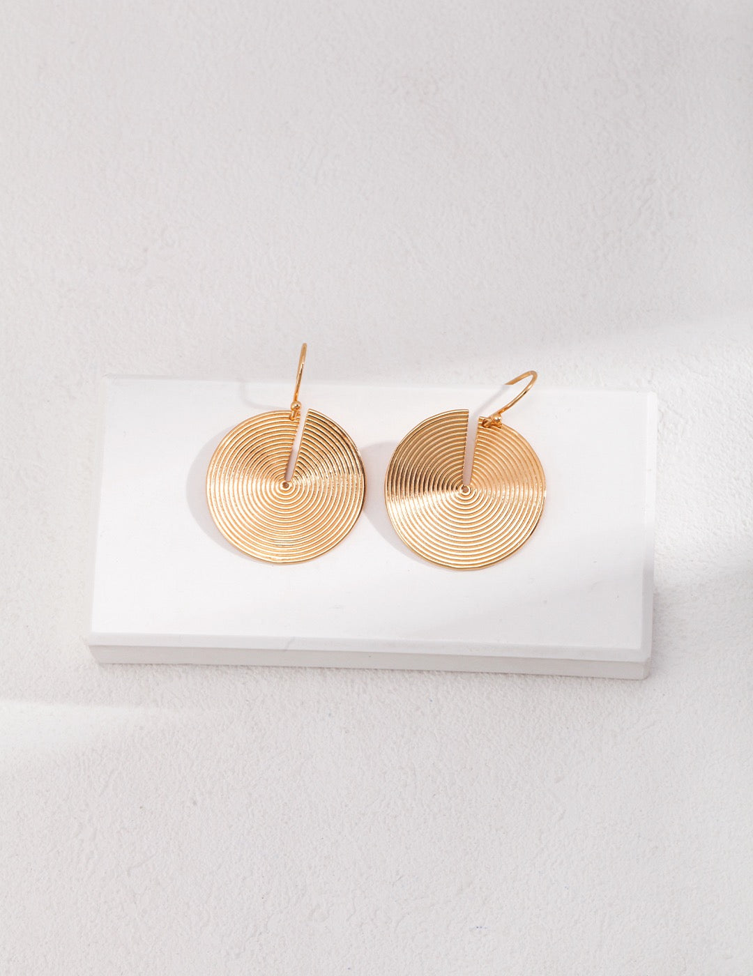 Golden Spiral Earrings