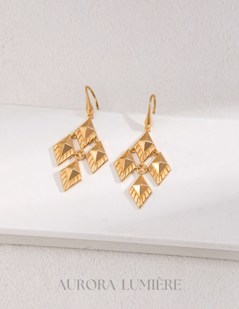 Geometric Drop Earrings