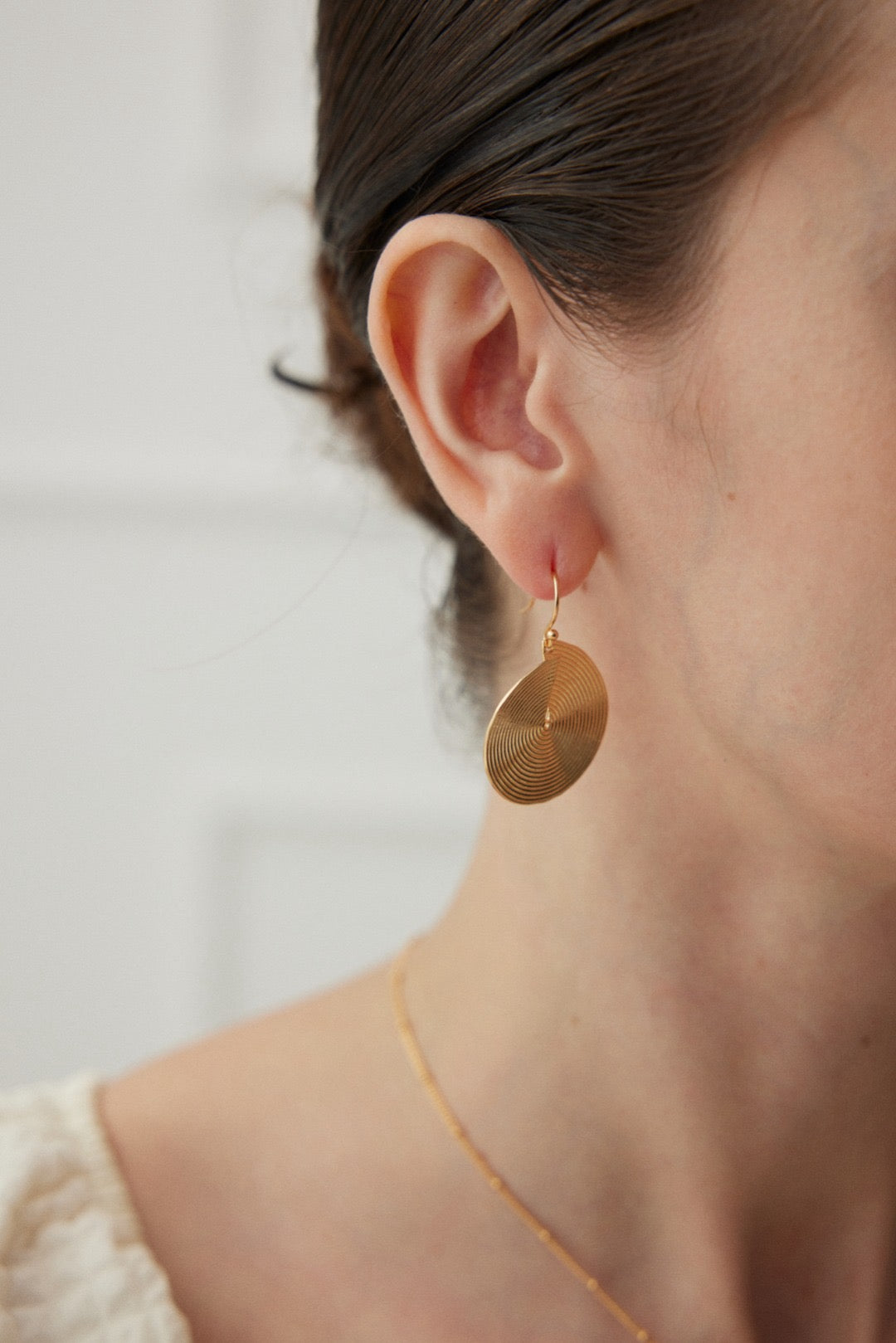 Golden Spiral Earrings