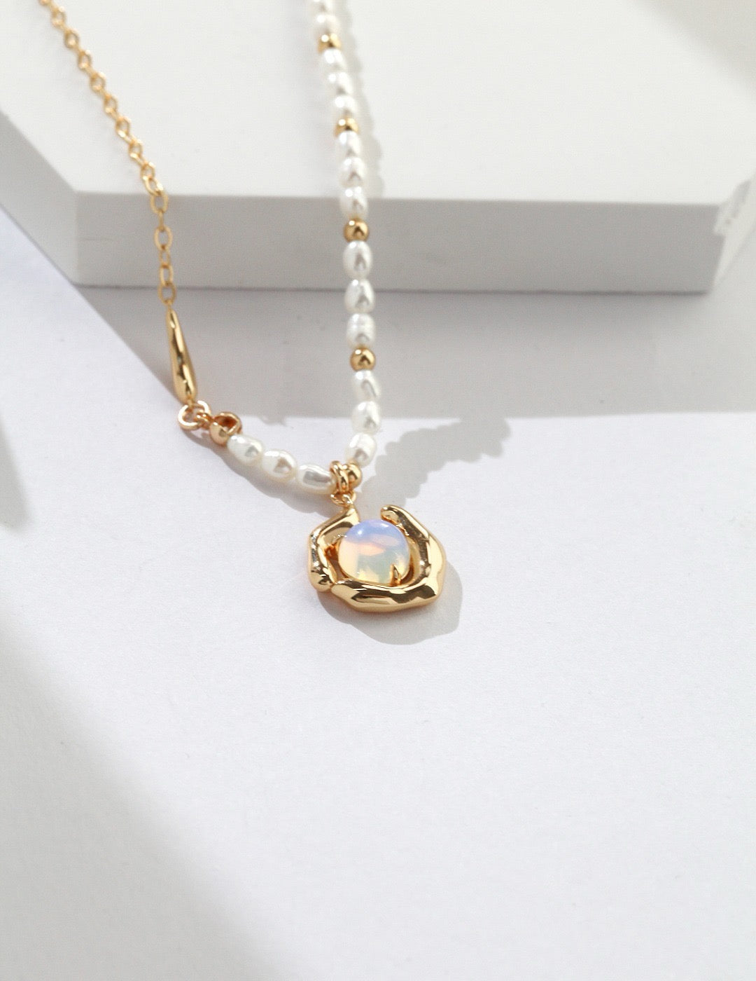 Crescent Echoes Necklace