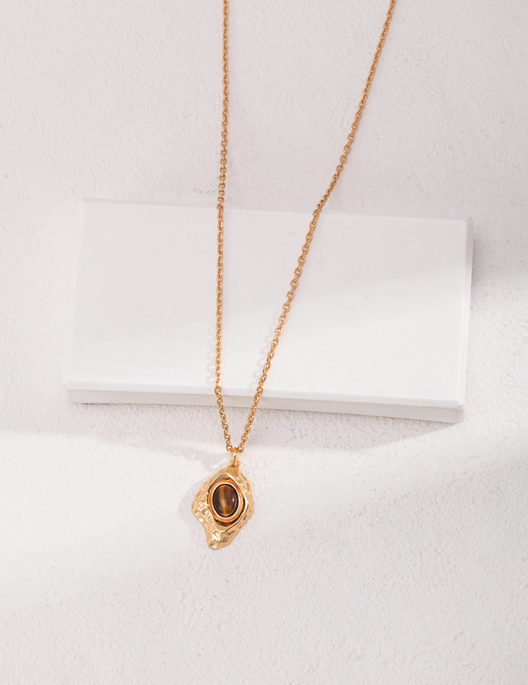 Golden Gaze Pendant Necklace