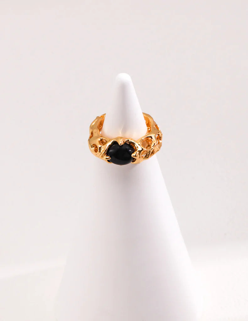 Retro Agate Ring