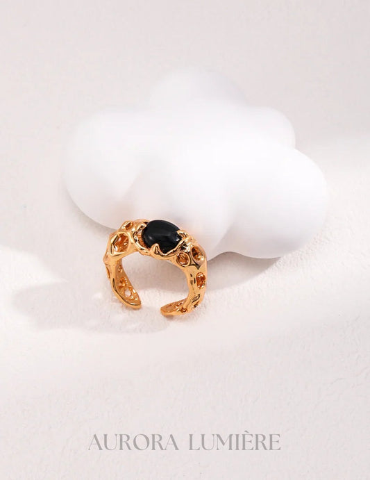 Retro Agate Ring