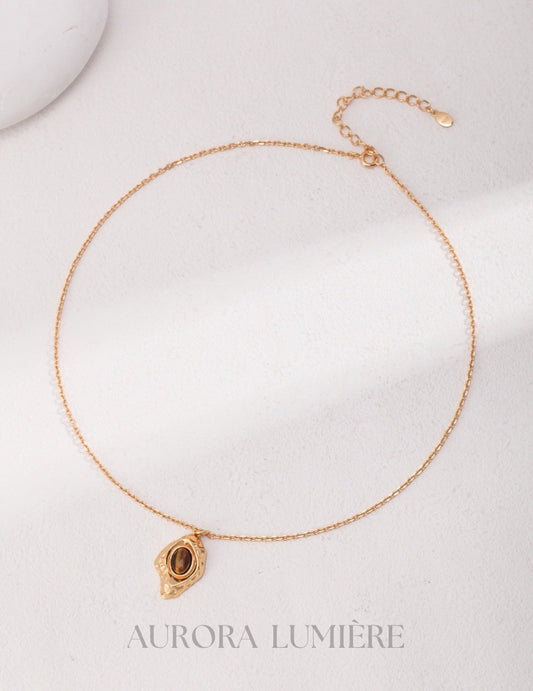 Golden Gaze Pendant Necklace