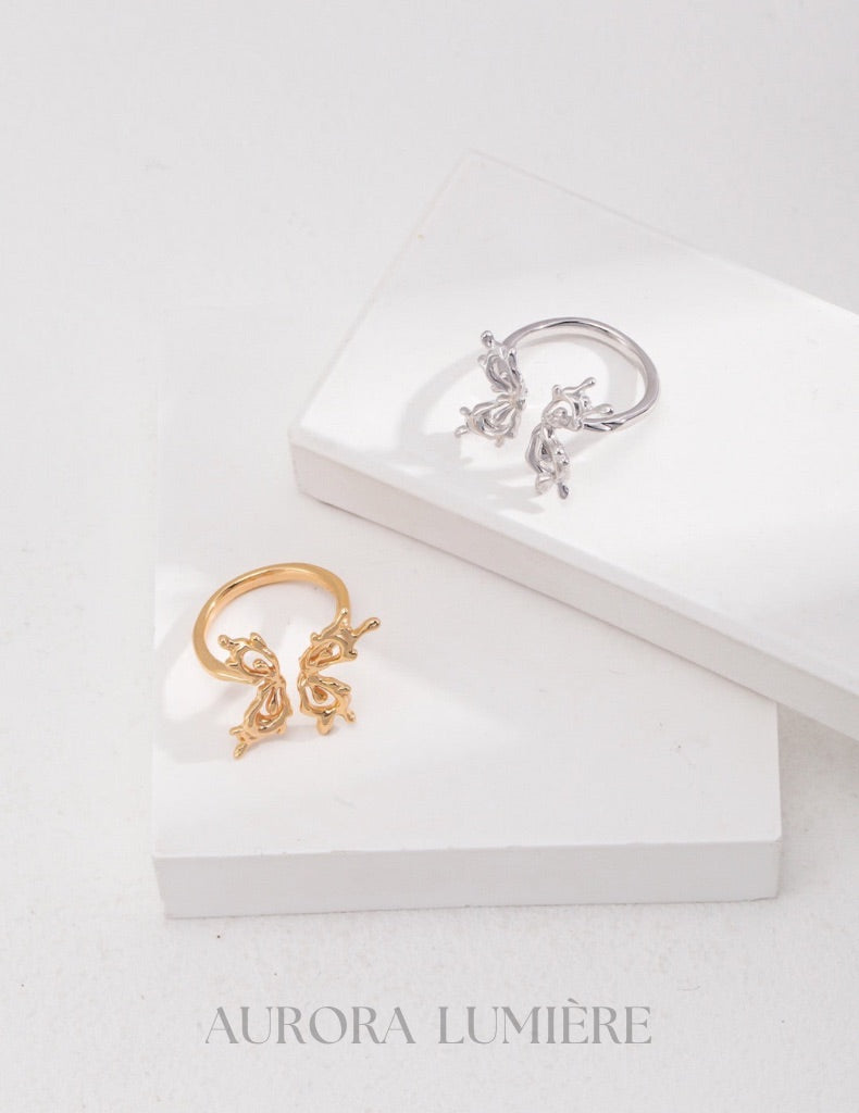 Orchid Butterfly Ring